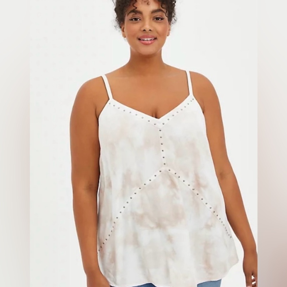 NWT Torrid Challis Studded Swing Cami Tank Top
